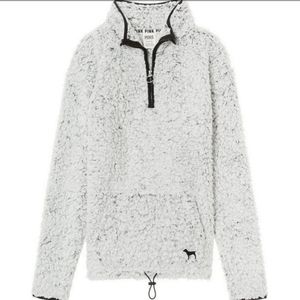 Victoria's Secret Sherpa quarter zip hoodie